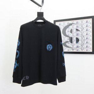 Croy heart 2021ss cross group letter horseshoe series sweater